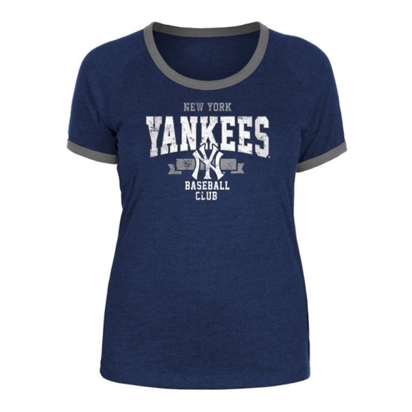 MLB New York Yankees Women's Heather
Bi-Blend Ringer T-Shirt - M new - Picture 3 of 7